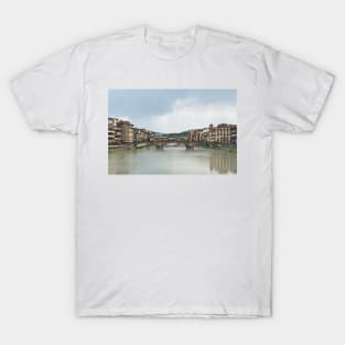 Florence Italy And The Arno River T-Shirt